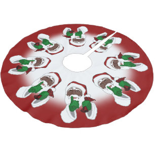 Jupon De Sapin En Polyester Brossé Jupe noire Père Noël noire Père Noël déc.