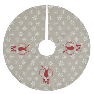 Jupon De Sapin En Polyester Brossé Jupe personnalisée d'arbre de Noël