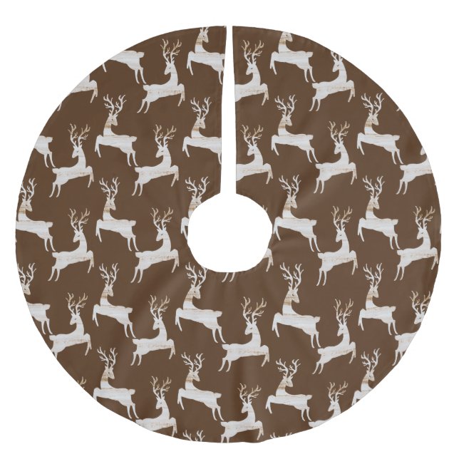 Jupon De Sapin En Polyester Brossé Jupe rustique de cerf (Devant)