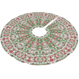 Jupon De Sapin En Polyester Brossé Kaleidoscope de Noël 12