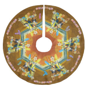 Jupon De Sapin En Polyester Brossé Kayak Christmas Tree plage tropicale kayak