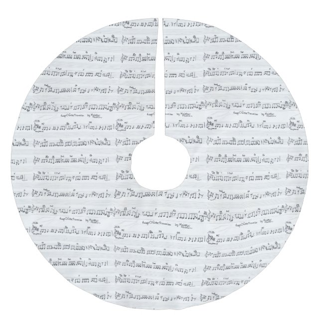 Jupon De Sapin En Polyester Brossé Kriste Hubler's Sheet Music (Devant)