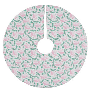 Jupon De Sapin En Polyester Brossé La colombe de Noël de la Paix Branche d'olivier ar