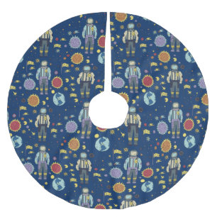 Jupon De Sapin En Polyester Brossé L'astronaute spatiale Homme coloré