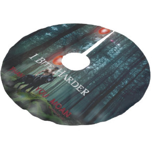 Jupon De Sapin En Polyester Brossé L'atmosphère mystique de SlipperyJoe à l'Halloween