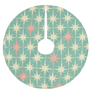 Jupon De Sapin En Polyester Brossé Les années 50 Vintage rétro 60s Moyen-siècle atomi