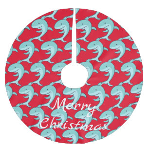 Jupon De Sapin En Polyester Brossé Les dauphins bleus s'enlisent Thunder_Cove