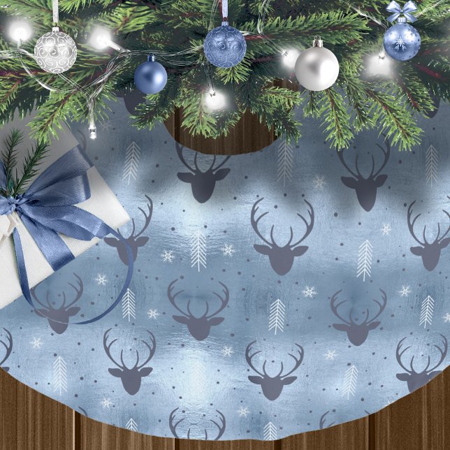 Jupon De Sapin En Polyester Brossé Les Patters de Christmas Blue ID861 (Créateur téléchargé)