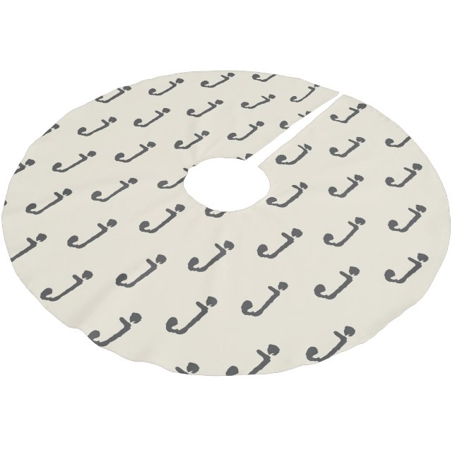 Jupon De Sapin En Polyester Brossé LETTRE MONGRAPHIQUE NOUVELLE Typographie (Angle)