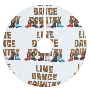 Jupon De Sapin En Polyester Brossé Ligne danse de pays de PIÈCE EN T