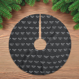 Jupon De Sapin En Polyester Brossé Logo de l'entreprise Motif en toute transparence s