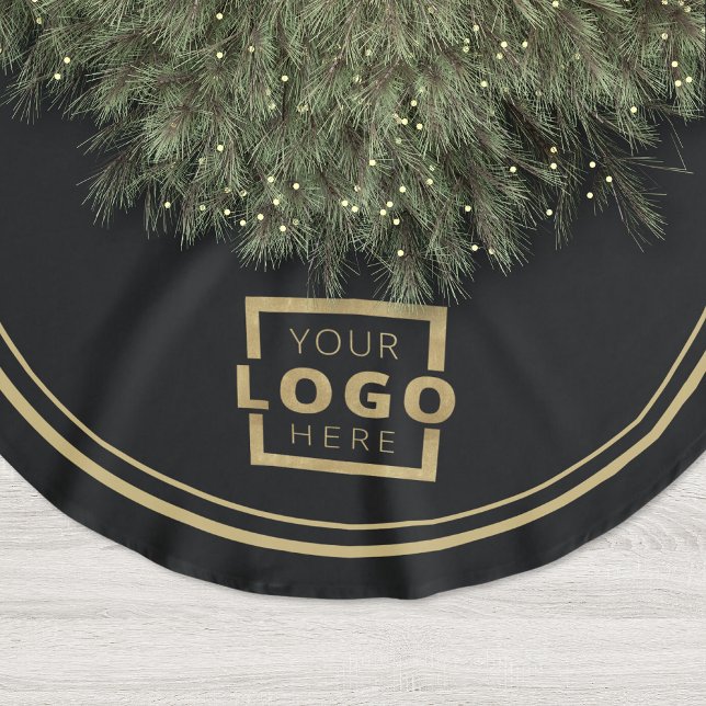 Jupon De Sapin En Polyester Brossé Logo de l'entreprise personnalisée Noël Soirée élé (Créateur téléchargé)