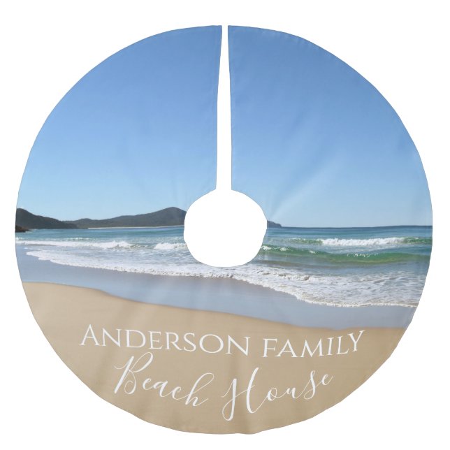 Jupon De Sapin En Polyester Brossé Maison de plage (Devant)