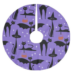 Jupon De Sapin En Polyester Brossé MCM Halloween robe fantaisie minimaliste Chats pou