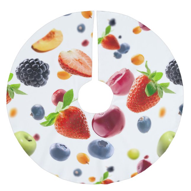 Jupon De Sapin En Polyester Brossé Mélanger les fruits (Devant)