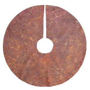 Jupon De Sapin En Polyester Brossé métal rustique : surface texturée.