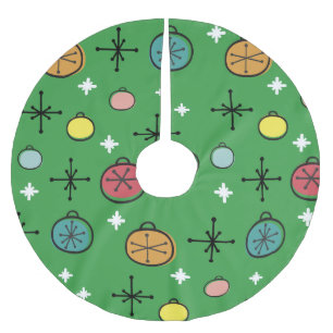 Jupon De Sapin En Polyester Brossé Mi-siècle Moderne Rétro