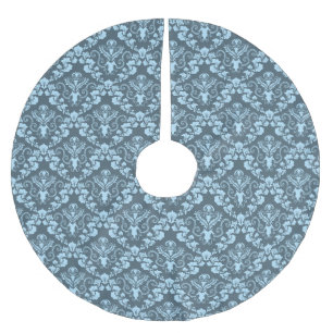 Jupon De Sapin En Polyester Brossé Modèle Damask