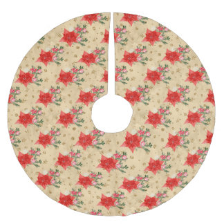 Jupon De Sapin En Polyester Brossé Modèle floral