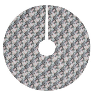 Jupon De Sapin En Polyester Brossé Modèle pour votre propre jupe d'arbre de photo de