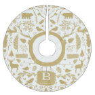 Monogram Woodland Holiday Tree Jupe / Or