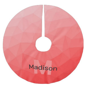 Jupon De Sapin En Polyester Brossé Monogramme à motif de maille géométrique ombré de 