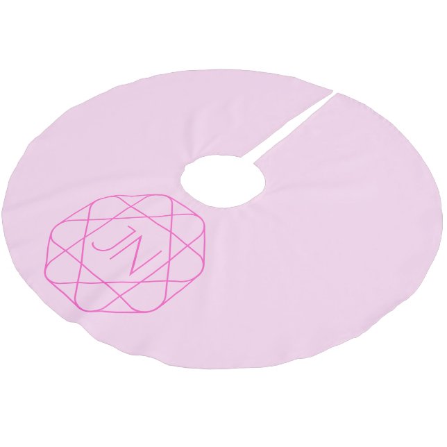 Jupon De Sapin En Polyester Brossé Monogramme cool, Style de logo de hanche | Rose &  (Angle)