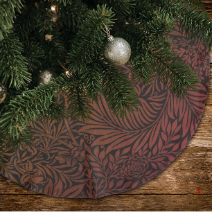 Jupon De Sapin En Polyester Brossé Monogramme élégant de motif botanique boho en terr