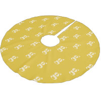 Monogramme Moderne Lettre Initiale Jaune Crème Pas