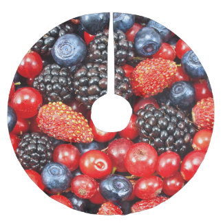 Jupon De Sapin En Polyester Brossé Mosaïque Arrière - plan Berry-Fresh