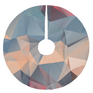 Jupon De Sapin En Polyester Brossé Mosaïque polygonale : Elégance géométrique créativ