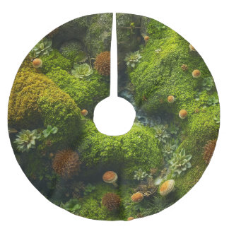 Jupon De Sapin En Polyester Brossé Mossy