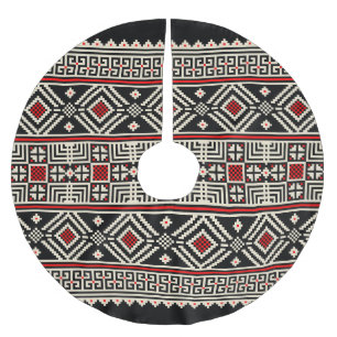 Jupon De Sapin En Polyester Brossé Motif Abstrait tribal