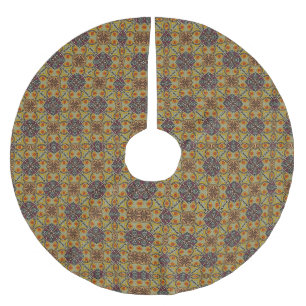 Jupon De Sapin En Polyester Brossé Motif avec galets