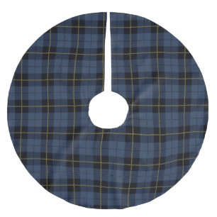 Jupon De Sapin En Polyester Brossé Motif Blue Flannel