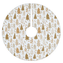Motif d'arbre de Noël de style scandinave or