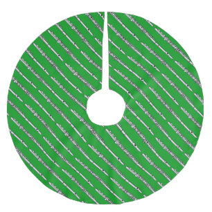 Jupon De Sapin En Polyester Brossé Motif de dessin de flux