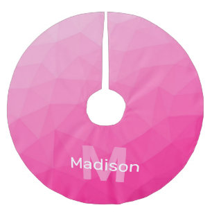 Jupon De Sapin En Polyester Brossé Motif de maillage géométrique à l'ombre chaude