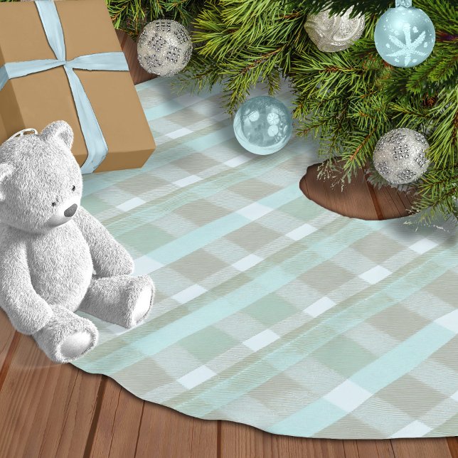 Jupon De Sapin En Polyester Brossé Motif de Noël côtier #2 ID1009 (Créateur téléchargé)