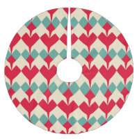 Motif de tuiles de coeurs rouges et bleus à la men