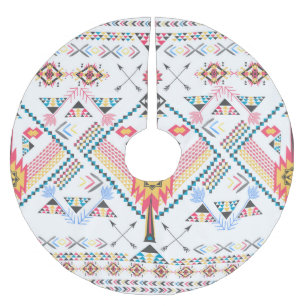 Jupon De Sapin En Polyester Brossé Motif géométrique ethnique cool à la mode tribal