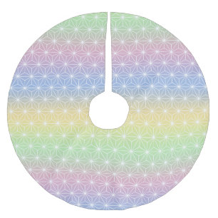 Jupon De Sapin En Polyester Brossé Motif japonais traditionnel Rainbow Hues