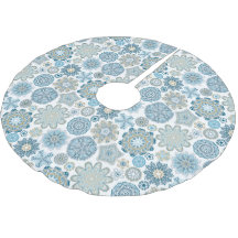 Motif mandala floral flocons de neige Chic Festif