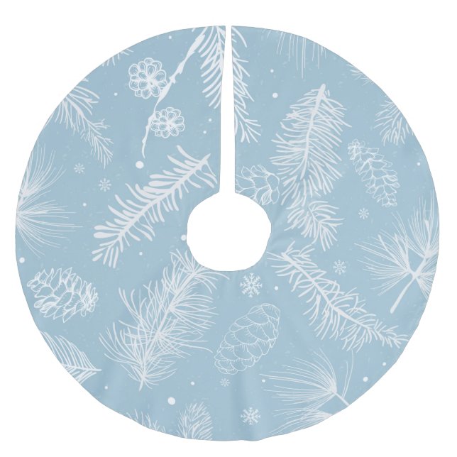 Jupon De Sapin En Polyester Brossé Motif Pastel Pine (Devant)
