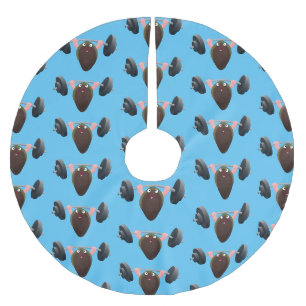 Jupon De Sapin En Polyester Brossé Moule amusante travaillant sur l'illustration de d