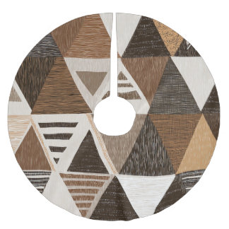 Jupon De Sapin En Polyester Brossé Nigerian patterns on a triangles background