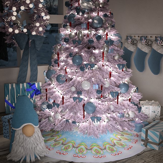 Jupon De Sapin En Polyester Brossé Noël (Créateur téléchargé)