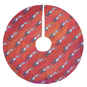 Jupon De Sapin En Polyester Brossé Noël de l'âne