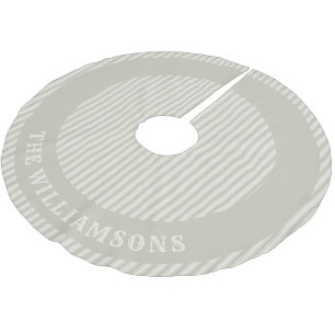 Jupon De Sapin En Polyester Brossé nom de famille personnalisé jupe d'arbre de noël