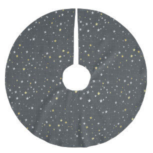 Jupon De Sapin En Polyester Brossé Nuit étincelante